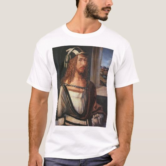 Selbstporträt mit Handschuhen T-Shirt (Vorderseite)