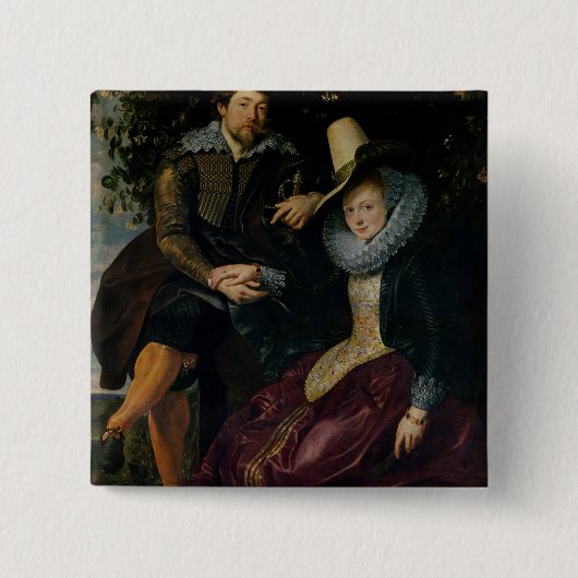 Selbstporträt mit Isabella Brandt Button (Vorderseite)