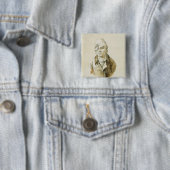 Selbstporträt mit Kappen-und Augen-Flecken Button (Beispiel)