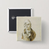 Selbstporträt mit Kappen-und Augen-Flecken Button (Vorne & Hinten)