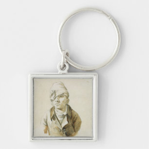 Selbstporträt mit Kappen-und Augen-Flecken Schlüsselanhänger