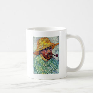 Selbstporträt mit Strohhut durch Vincent van Gogh Kaffeetasse