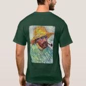 Selbstporträt mit Strohhut durch Vincent van Gogh T-Shirt (Rückseite)