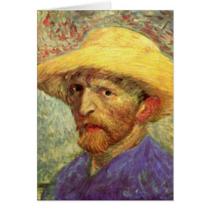 Selbstporträt mit Strohhut von Vincent van Gogh