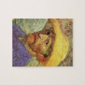 Selbstporträt mit Strohhut von Vincent van Gogh Puzzle (Horizontal)