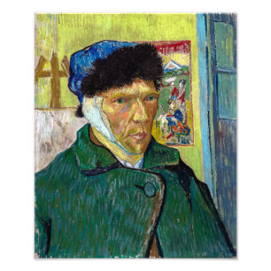 Selbstporträt mit verbundenem Ohr Van Gogh Fotodruck