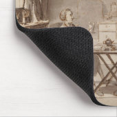 Selbstporträt mit zwei jungen Männern (Stift u. Mousepad (Ecke)