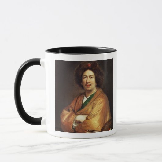 Selbstporträt (Öl auf Leinwand) 4 Tasse (Links)
