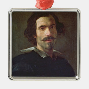 Selbstporträt Ornament Aus Metall