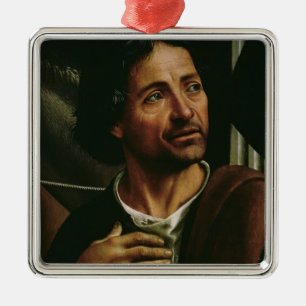Selbstporträt Ornament Aus Metall