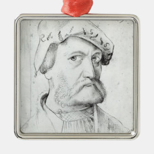 Selbstporträt Ornament Aus Metall