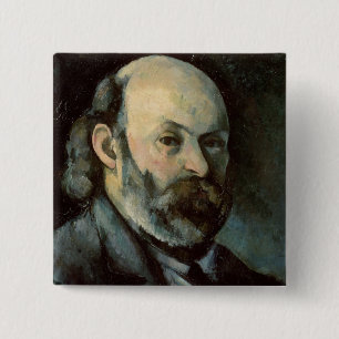 Selbstporträt Pauls Cezanne  , c.1879-85 Button