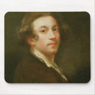 Selbstporträt, schauend über rechter Schulter (Öl Mousepad