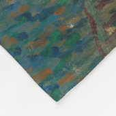 Selbstporträt Van Gogh Fleecedecke (Ecke)