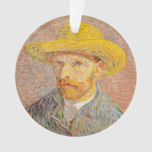 Selbstporträt Vincent Van Gogh mit Strohhut Ornament