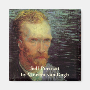 Selbstporträt Vincent van Gogh, Vintage-Fine-Art-D Magnet
