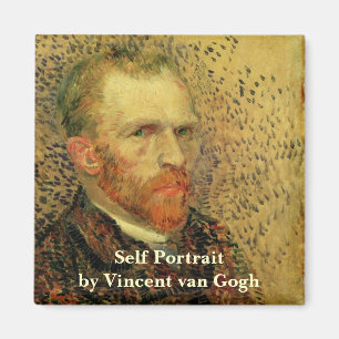 Selbstporträt Vincent van Gogh, Vintage-Fine-Art-D Magnet