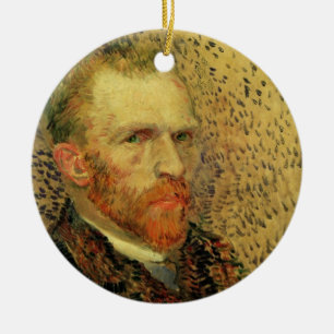 Selbstporträt Vincent van Gogh, Vintage-Fine-Art Keramikornament
