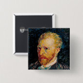 Selbstporträt Vincent van Goghs |, 1887 Button (Vorne & Hinten)