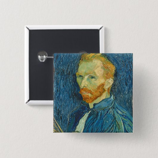 Selbstporträt Vincent van Goghs |, 1889 Button (Vorne & Hinten)