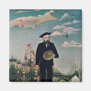 Selbstporträt, von L'ile St. Louis, 1890 Magnet