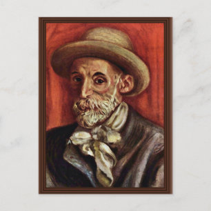 Selbstporträt von Pierre-Auguste Renoir Postkarte