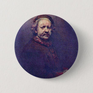 Selbstporträt. Von Rembrandt Van Rijn Button