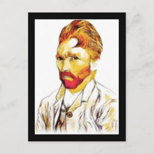 Selbstporträt von Van Gogh mit neuer Frisur Postkarte
