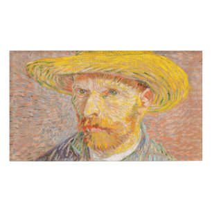 Selbstporträt von Vincent Van Gogh, impressionisti Namenschild