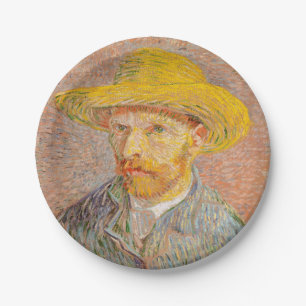 Selbstporträt von Vincent Van Gogh, impressionisti Pappteller