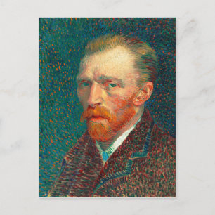 Selbstporträt von Vincent Van Gogh mit Anzug Fine Postkarte