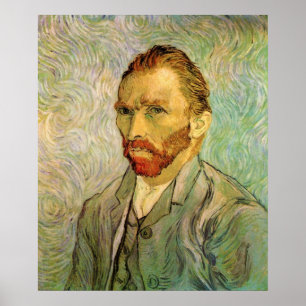 Selbstporträt von Vincent van Gogh, Vintage-Fine-A Poster