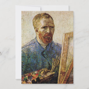 Selbstporträt von Vincent van Gogh vor der Staffel