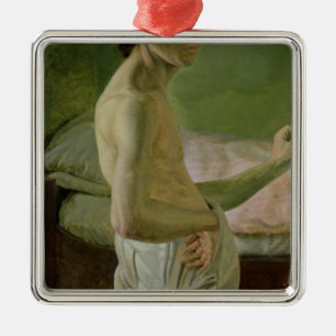 Selbstporträt vor dem Gestell, c.1828 Silbernes Ornament