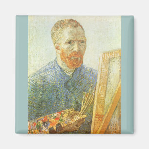 Selbstporträt vor der Staffelei, Vincent van Gogh Magnet