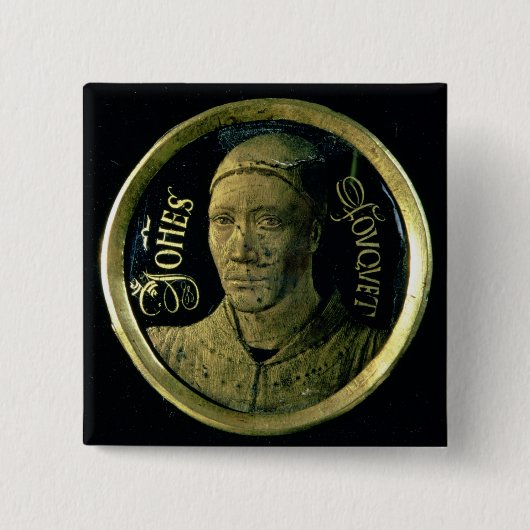 Selbstporträtmedaillon, c.1450 (Email auf Kupfer) Button (Vorderseite)