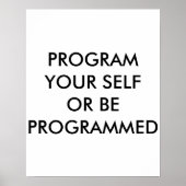 SELBSTPROGRAMM POSTER (Vorne)