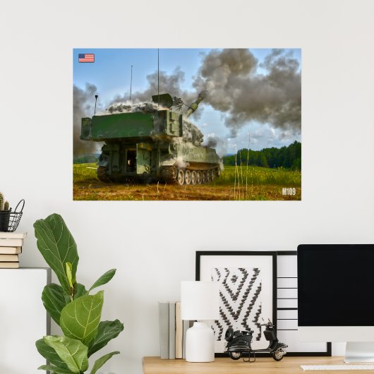 SELBSTPROPELLED HOWITZER - M109 Paladin Poster (Heimbüro)