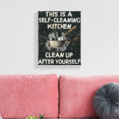 Selbstreinigungsküche Leinwanddruck (Insitu (Wohnzimmer))