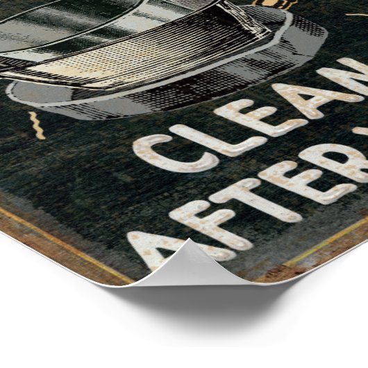 Selbstreinigungsküche Poster (Ecke)