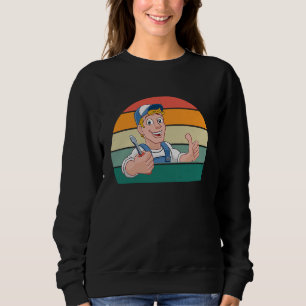 Selbstreparaturhammer Renovieren Verlegen Sweatshirt