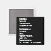 SELBSTRESPEKT - Motivierend Magnet (Vorderseite/Rückseite)