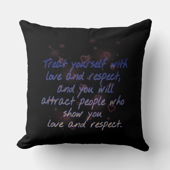 Selbstrespektwende Kissen (Vorderseite)