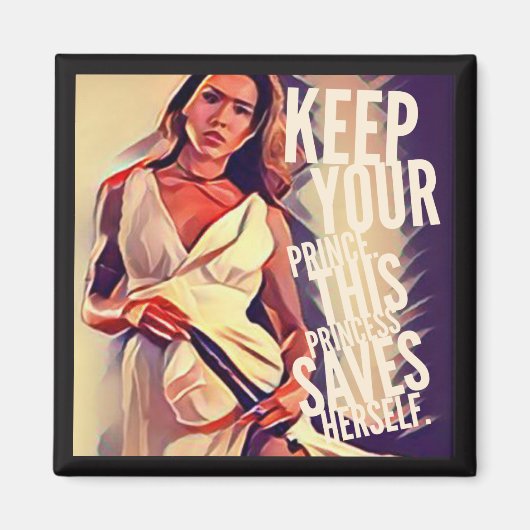 Selbstrettende Prinzessin Magnet (Vorne)