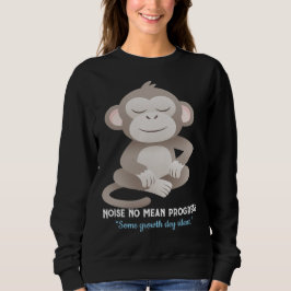 Selbstsichere Affe – Minimale ruhige Lifestyle-Shi Sweatshirt