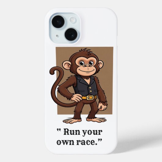 Selbstsichere Affen– Einfache Lifest iPhone / iPad Case-Mate iPhone Hülle (Rückseite)