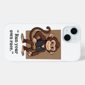 Selbstsichere Affen– Einfache Lifest iPhone / iPad Case-Mate iPhone Hülle (Rückseite (Horizontal))