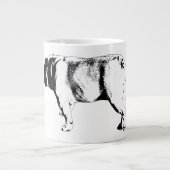 Selbstsichere Schritte, Morgenruhe Jumbo-Tasse (Vorderseite)