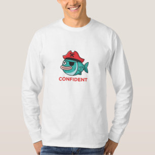 Selbstsicherer Piratenfisch T-Shirt