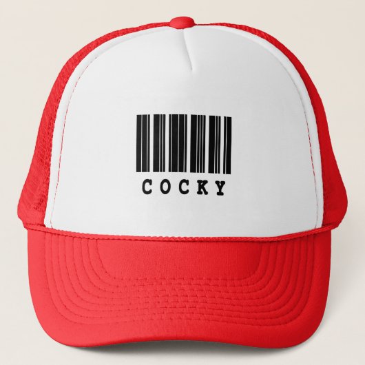 selbstsicheres Barcode-Design Truckerkappe (Vorderseite)